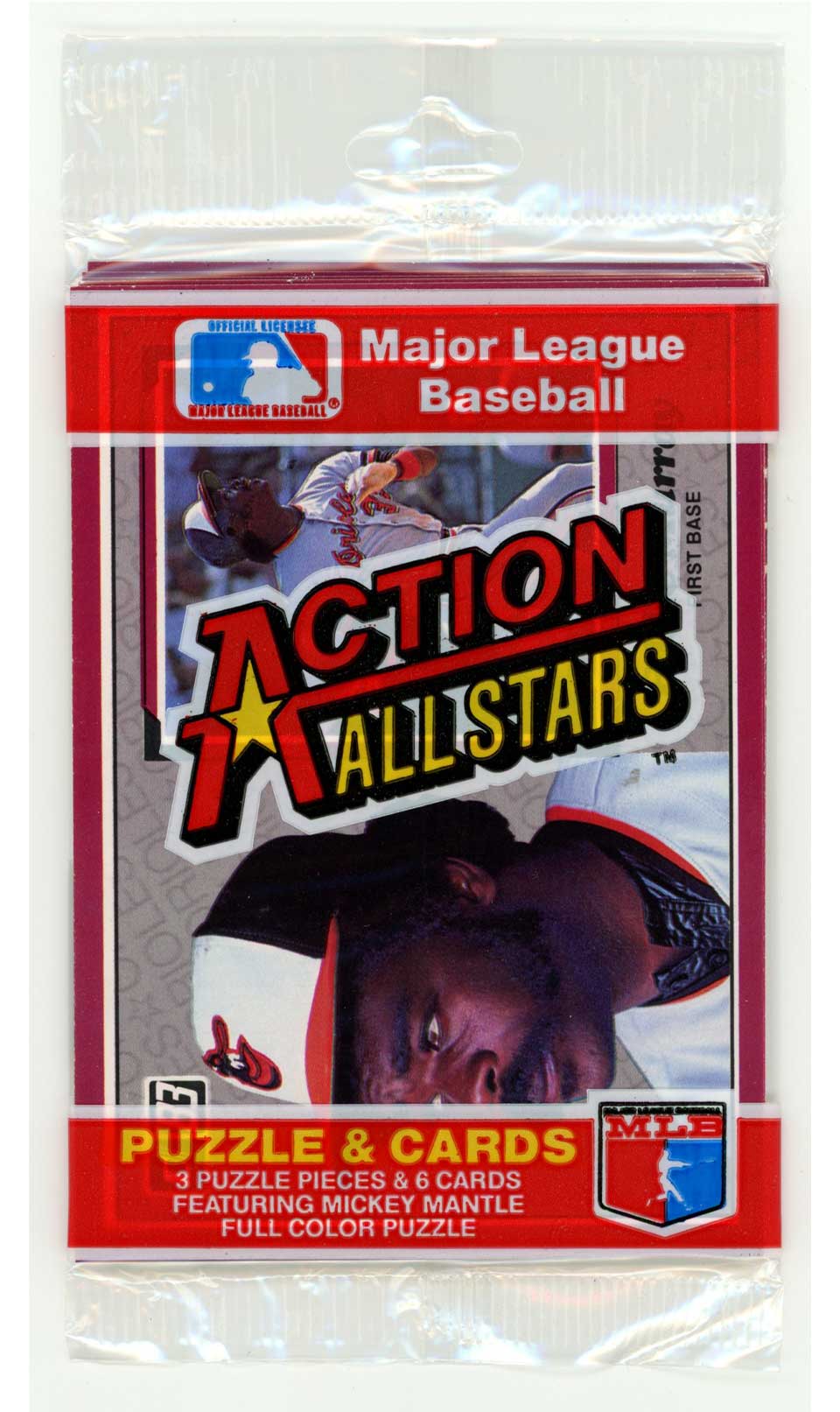 1983 Donruss Action All - Stars Sealed Pack Eddie Murray (Front) Reggie Jackson (Back) Baseball Sealed Pack - Hobby Gems