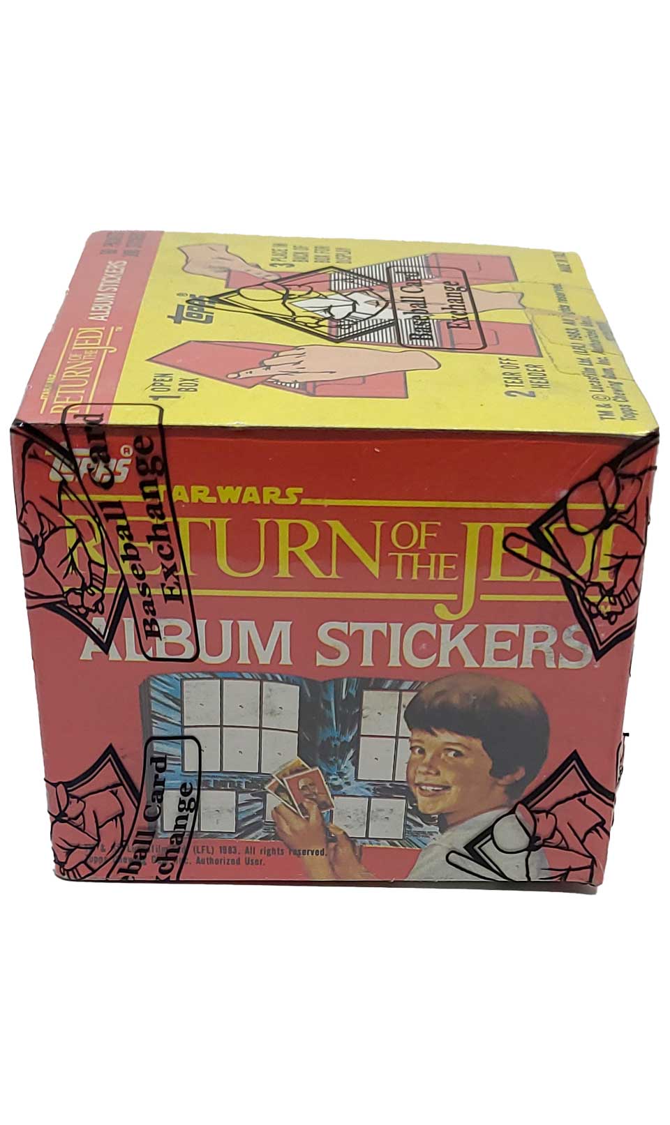 1983 Topps Return Of The Jedi Star Wars Sticker Box BBCE Sealed 60 - Packs C1 Star Wars Sealed Box - Hobby Gems