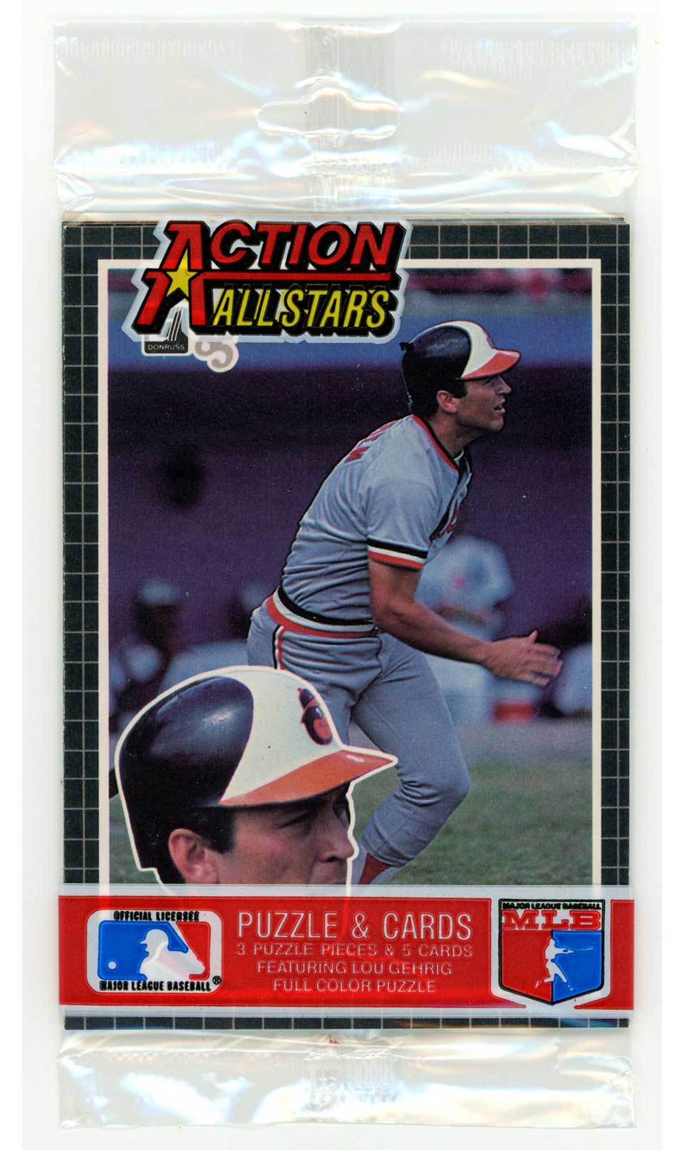 1985 Donruss Action All - Stars Sealed Pack Cal Ripken Jr (Front) Robin Yount (Back) C2 Baseball Sealed Pack - Hobby Gems