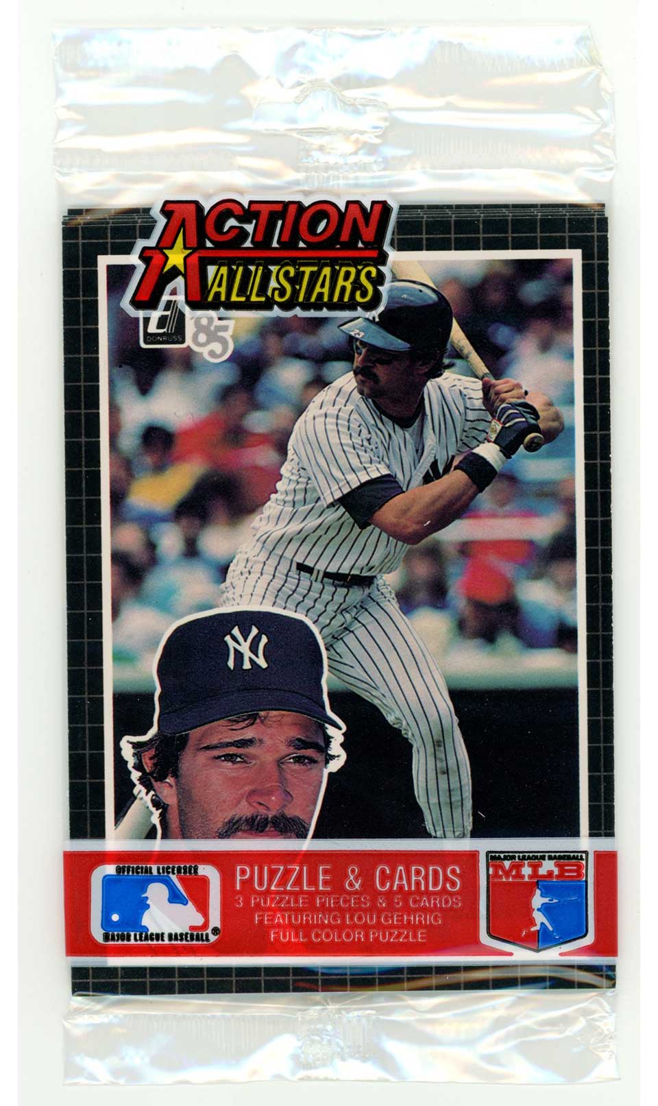 1985 Donruss Action All - Stars Sealed Pack Don Mattingly Baseball Sealed Pack - Hobby Gems