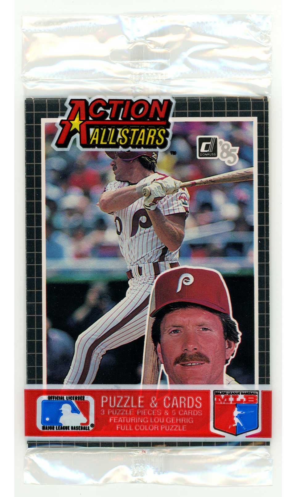 1985 Donruss Action All - Stars Sealed Pack Mike Schmidt Baseball Sealed Pack - Hobby Gems