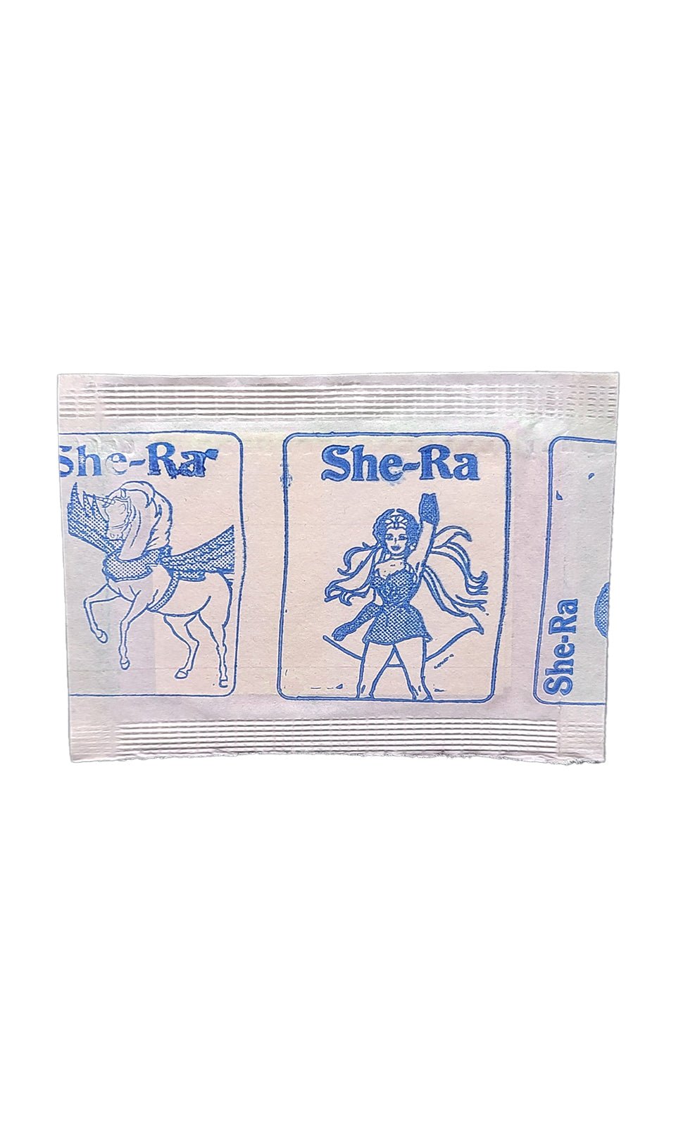 1986 She-Ra: Princess of Power Panini Reyauca - Venezuela 1-Panel Sticker Pack Masters of the Universe Sealed Pack - Hobby Gems
