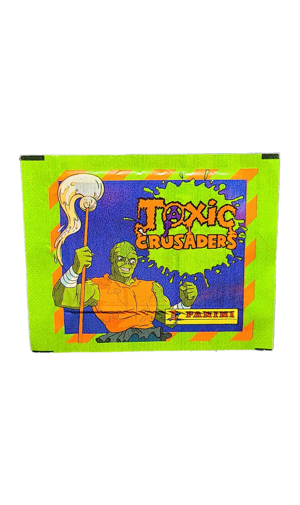 1991 Toxic Crusaders Panini 1-Panel Sticker Pack Monster Sealed Pack - Hobby Gems