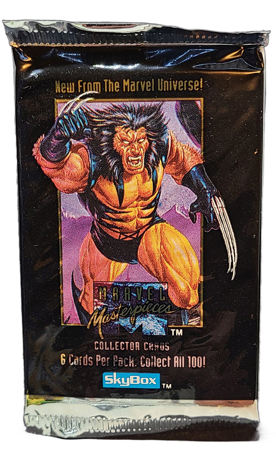 1992 Marvel Masterpieces Skybox Pack (Wolverine) Marvel Sealed Pack - Hobby Gems