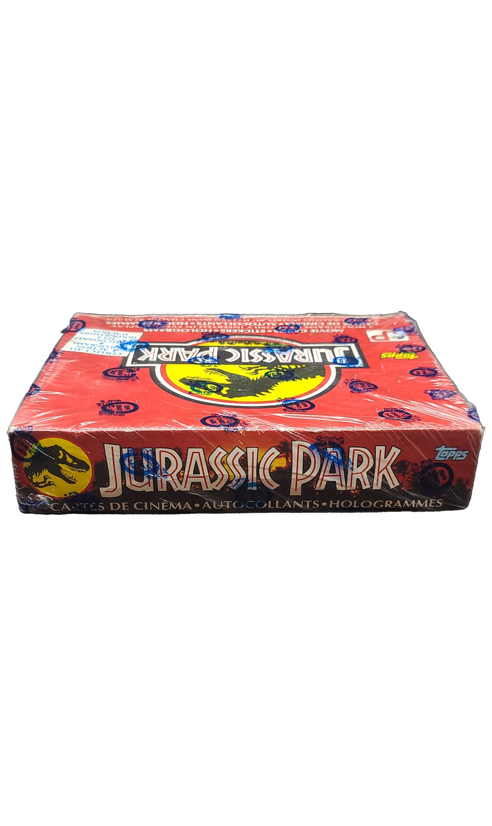 1993 Topps O-Pee-Chee Jurassic Park Movie Cards & Stickers Factory Sealed Box Jurassic Park Sealed Box - Hobby Gems