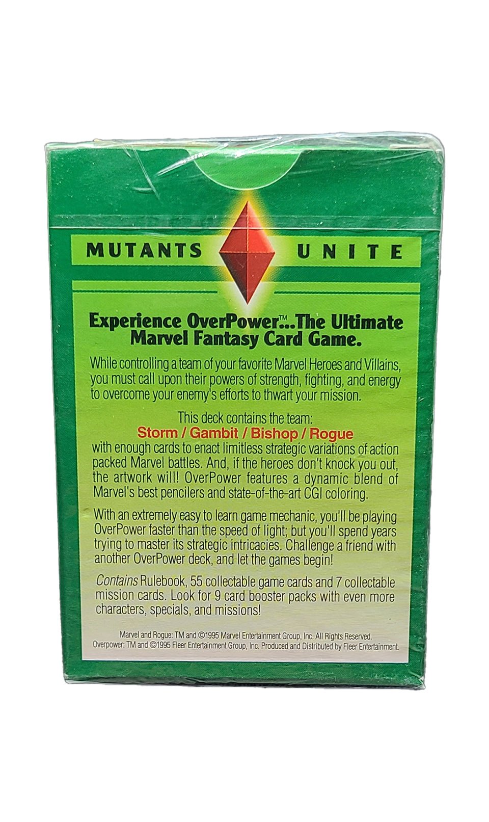 1995 Marvel Mutants Unite Overpower Card Game Starter Deck (Rogue) Marvel Sealed Deck - Hobby Gems