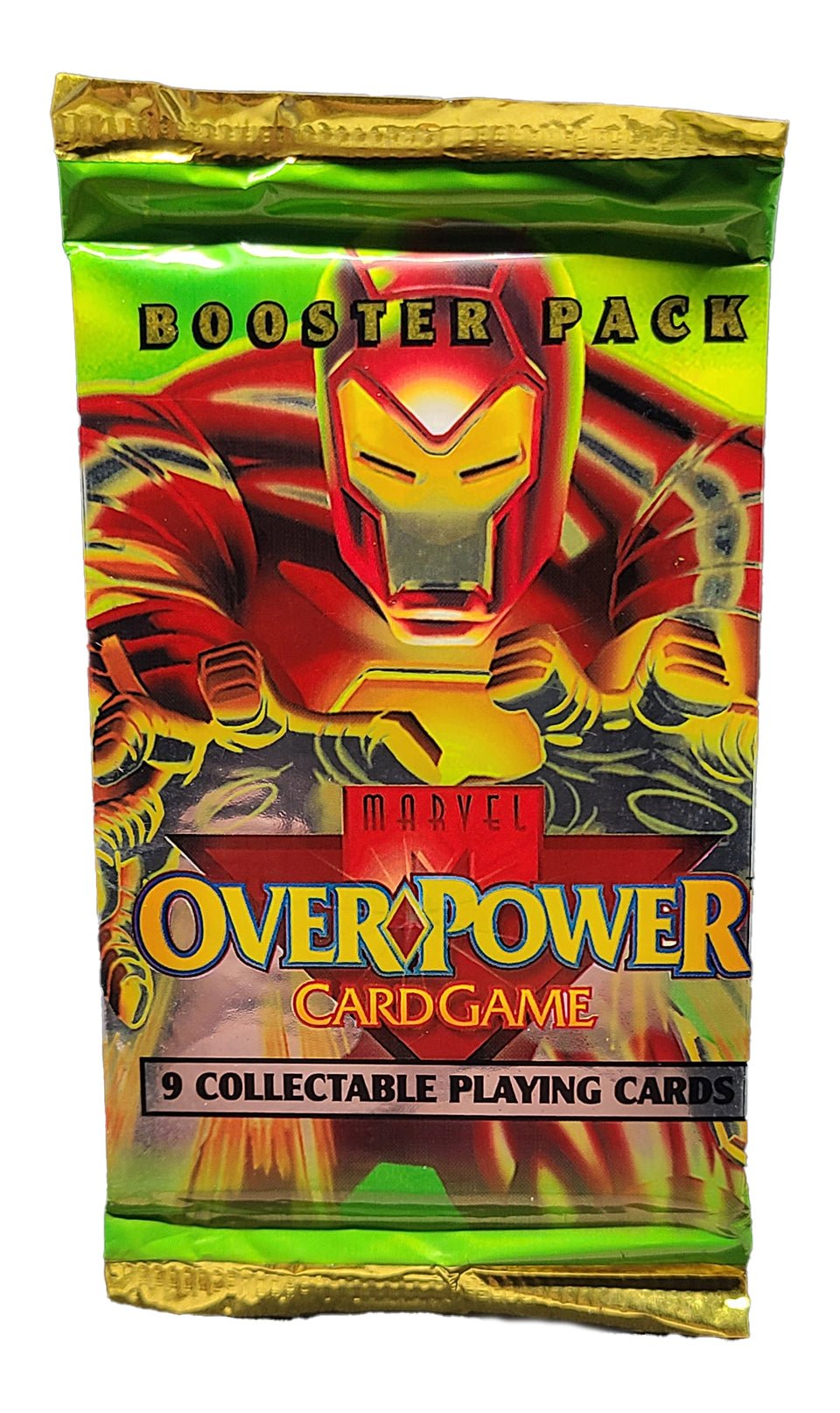 1995 Marvel Overpower Card Game Pack (Iron Man) Marvel Sealed Pack - Hobby Gems