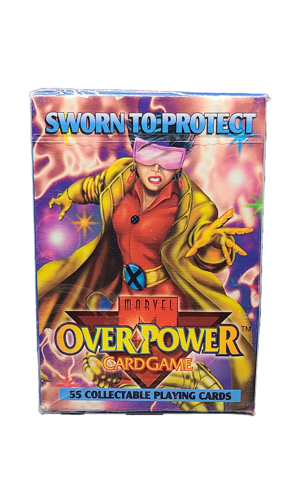 1995 Marvel Sworn to Protect Overpower Card Game Starter Deck (Jubilee) Marvel Sealed Deck - Hobby Gems