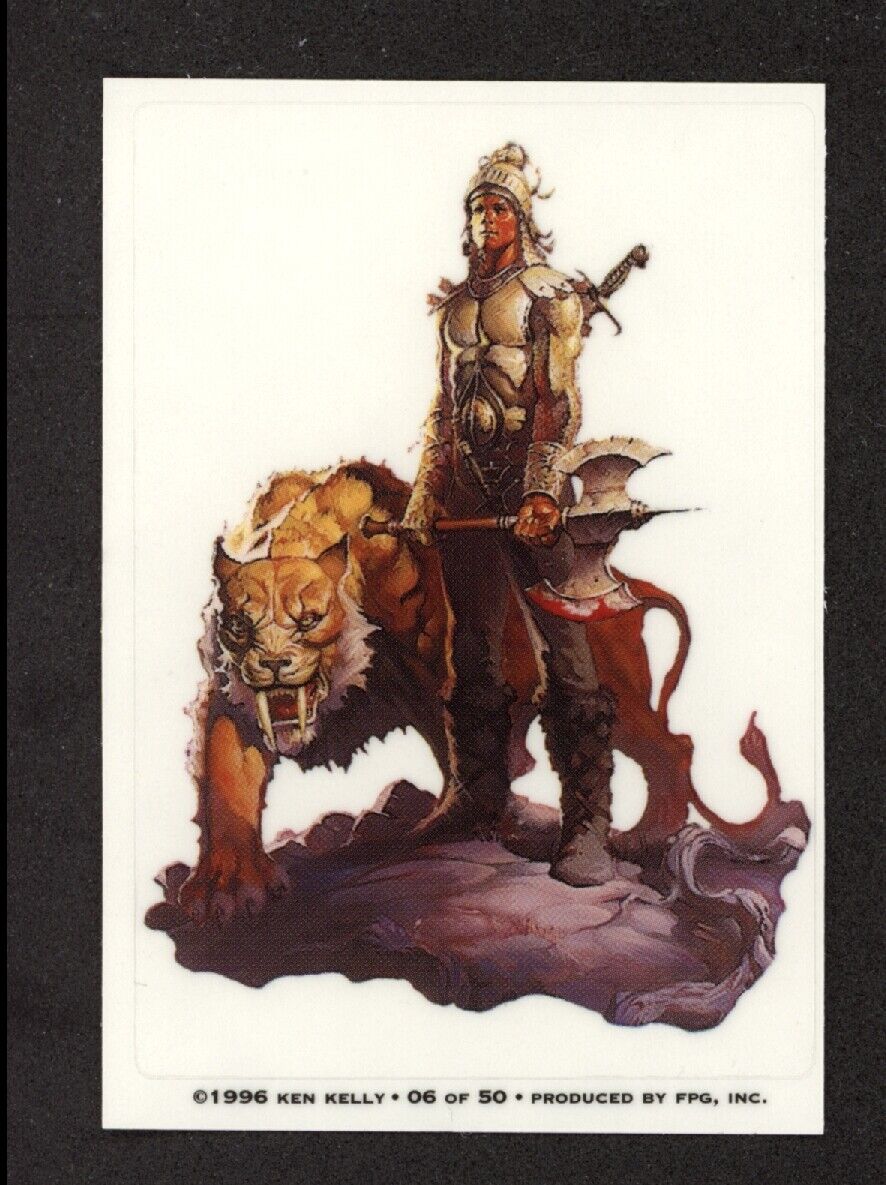 1996 FPG Ken Kelly Fantasy Art Comrades #6 Ken Kelly Base - Hobby Gems