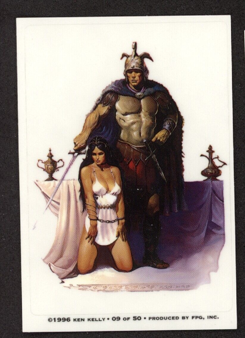 1996 FPG Ken Kelly Fantasy Art Enslaved #9 Ken Kelly Base - Hobby Gems