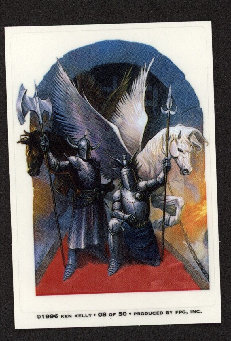1996 FPG Ken Kelly Fantasy Art King of the Knights #8 Ken Kelly Base - Hobby Gems