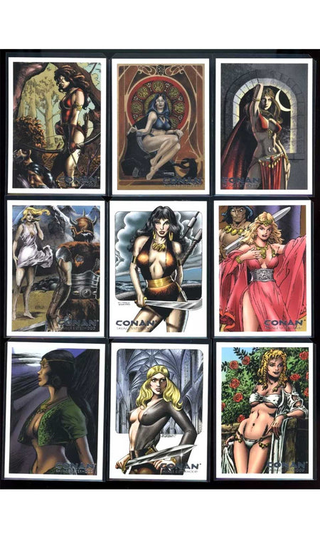 2004 Conan Art of the Hyborian Age Rittenhouse Savage Sisterhood 9 - Card Set Marvel Set - Hobby Gems