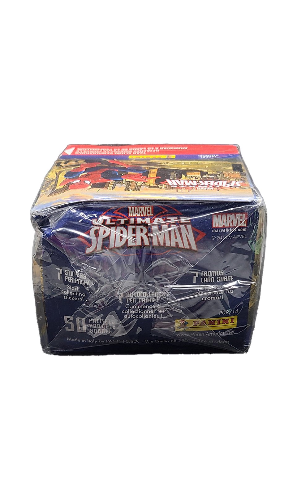 2014 Marvel Ultimate Spider-Man Panini Sticker Box Marvel Sealed Box - Hobby Gems