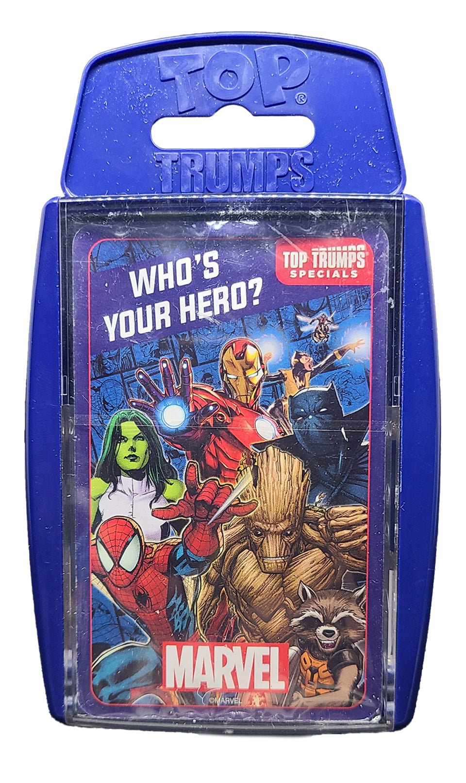2021 Marvel Universe Who's Your Hero? Top Trumps Specials UK Limited Card Game Marvel Sealed Deck - Hobby Gems