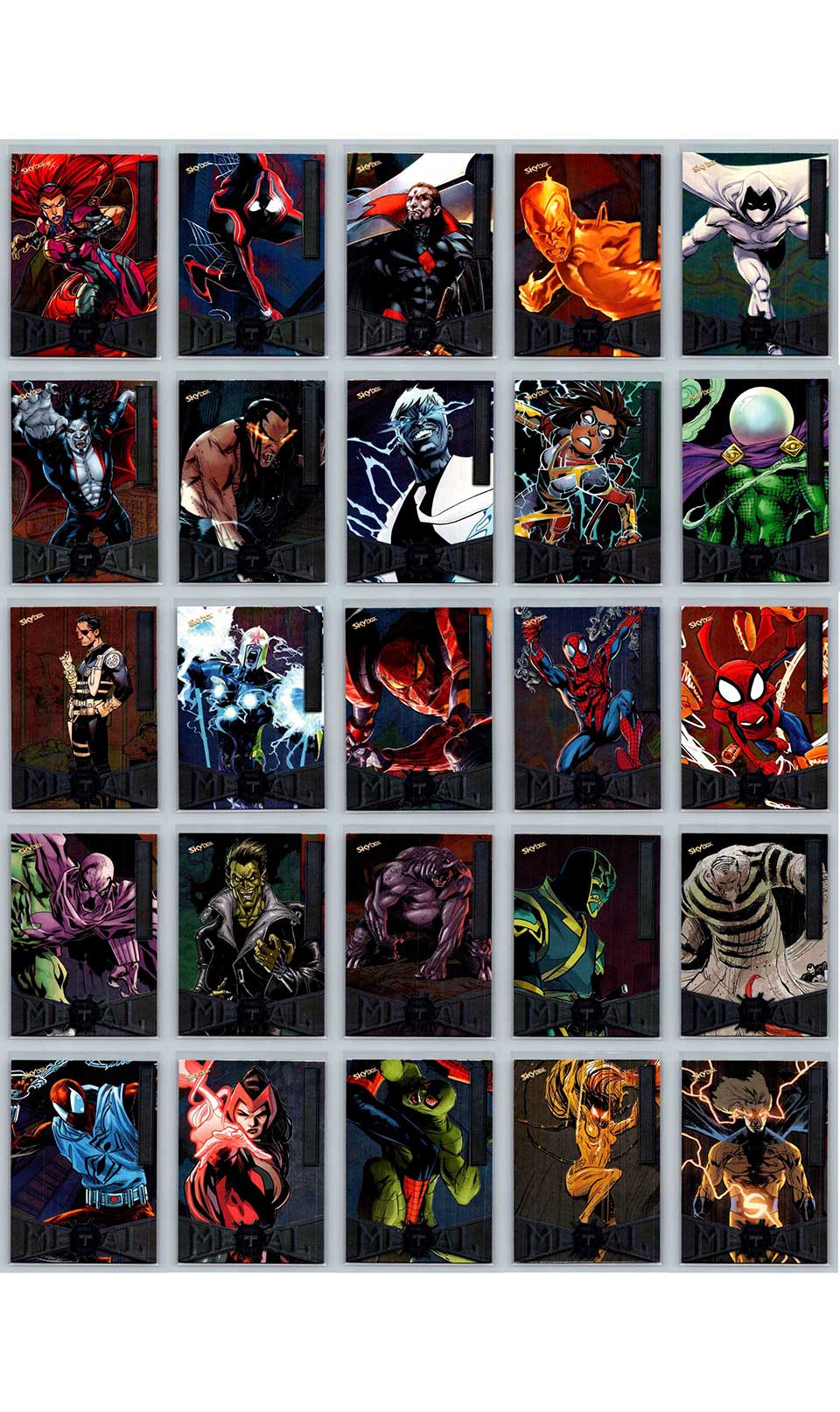 2022 Marvel Metal Universe Spider - Man #1 - 100 Card Low Series Set Marvel Set - Hobby Gems