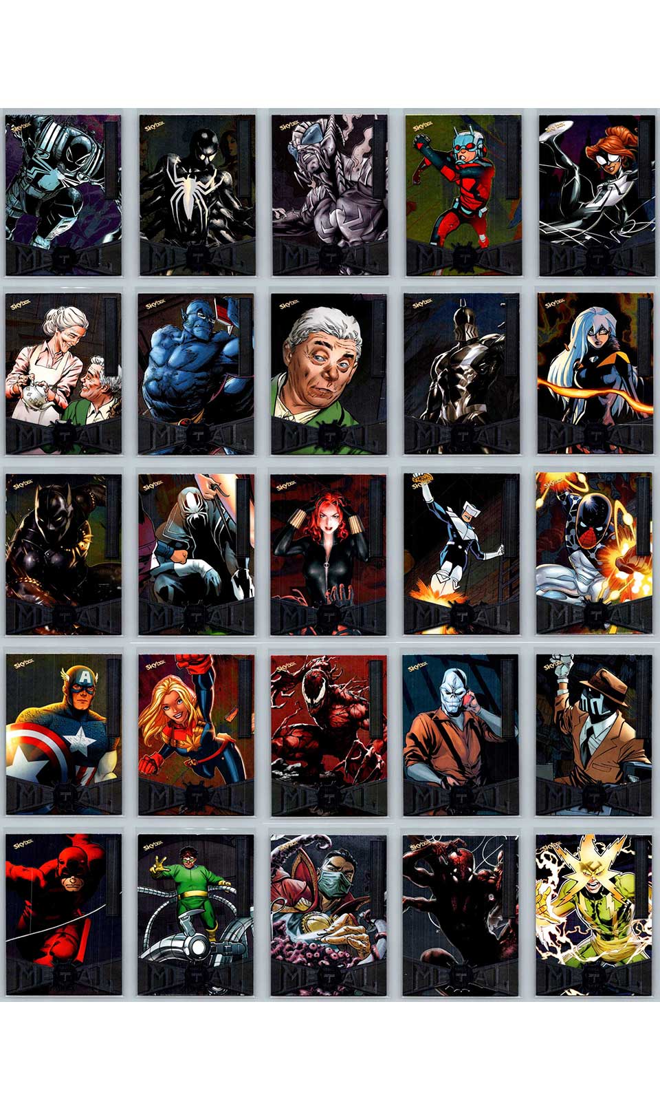 2022 Marvel Metal Universe Spider - Man #1 - 100 Card Low Series Set Marvel Set - Hobby Gems