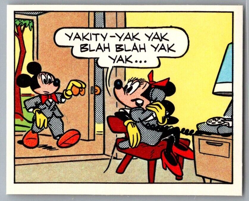 MICKEY & MINNIE MOUSE 1978 Disney Mickey Story Panini Sticker #295 C1