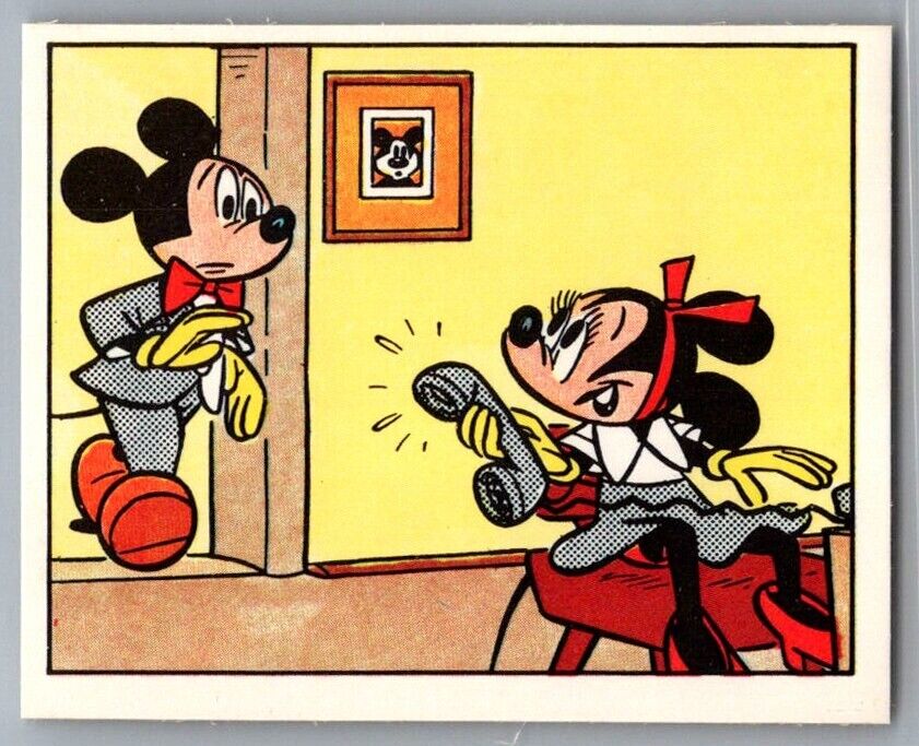 MICKEY & MINNIE MOUSE 1978 Disney Mickey Story Panini Sticker #296 C1