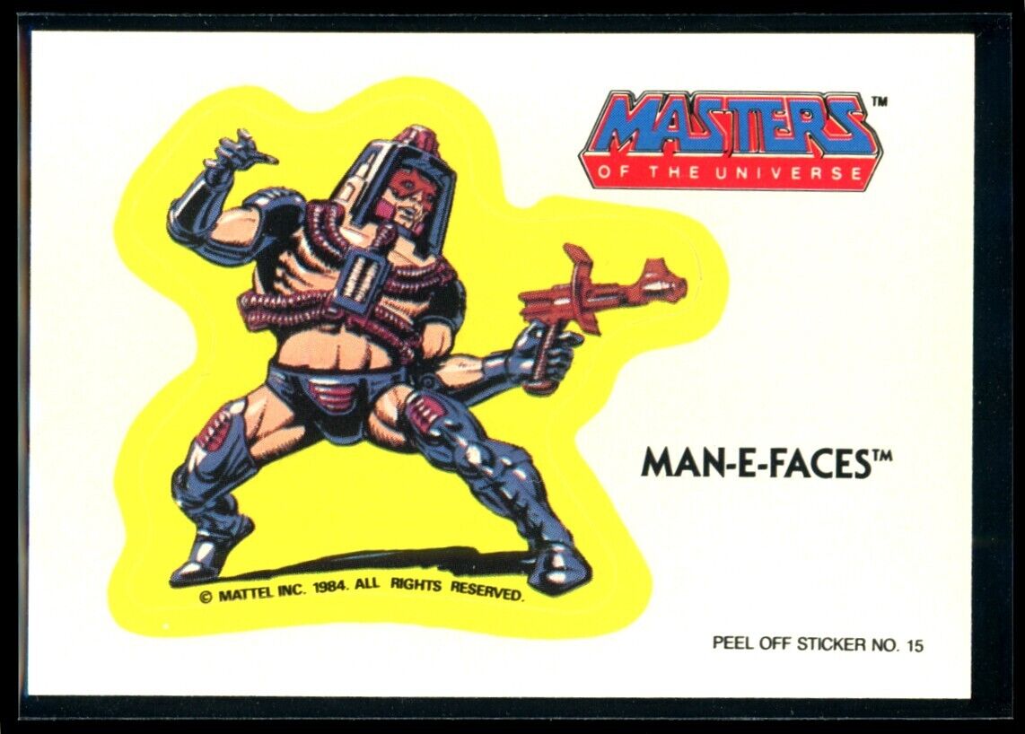MAN-E-FACES 1984 Masters of the Universe Sticker #15 NM C2