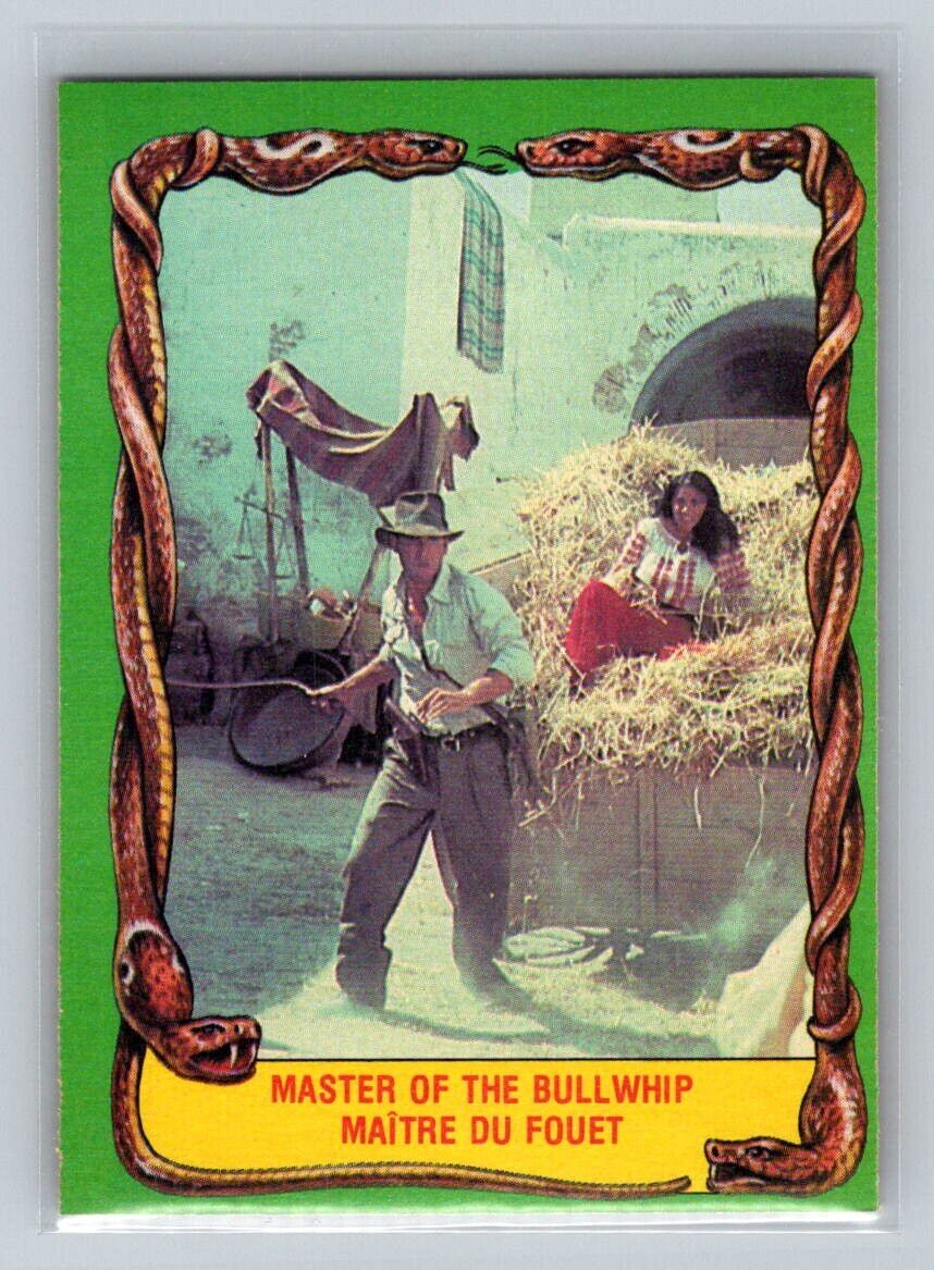 MASTER OF THE BULLWHIP 1981 O-Pee-Chee Raiders of the Lost Ark #37 C2