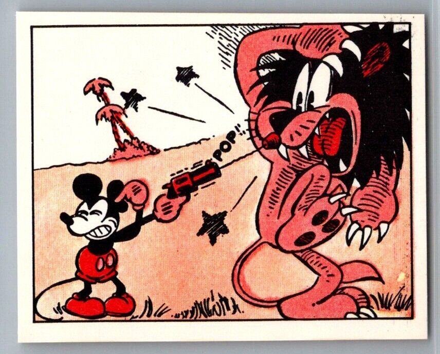 MICKEY MOUSE 1978 Disney Mickey Story Panini Sticker #40 C2