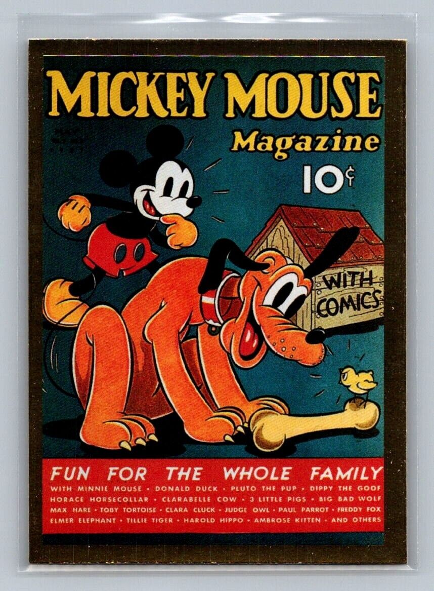PLUTO 1937 Mickey Mouse 1995 Skybox Disney Premium Magazine Cover #77