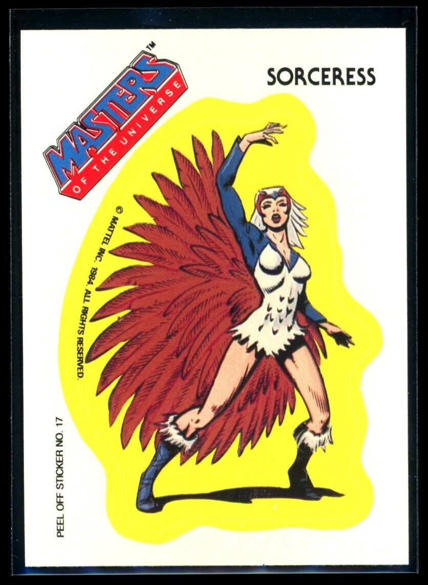 SORCERESS 1984 Masters of the Universe Sticker #17 NM C3