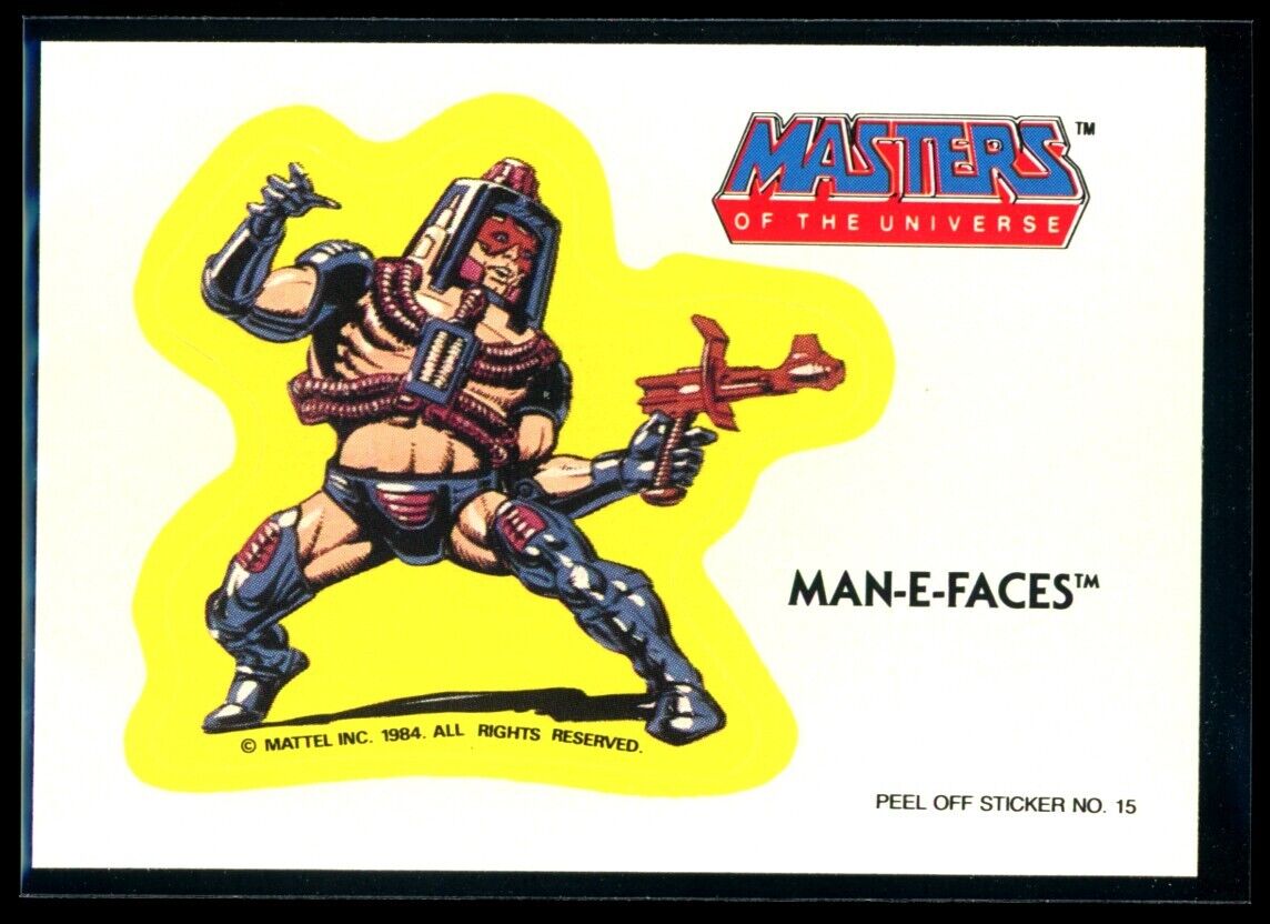 MAN-E-FACES 1984 Masters of the Universe Sticker #15 NM C3
