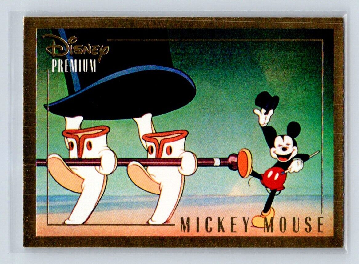 THRU THE MIRROR Mickey Mouse 1995 Skybox Disney Premium #4 C2