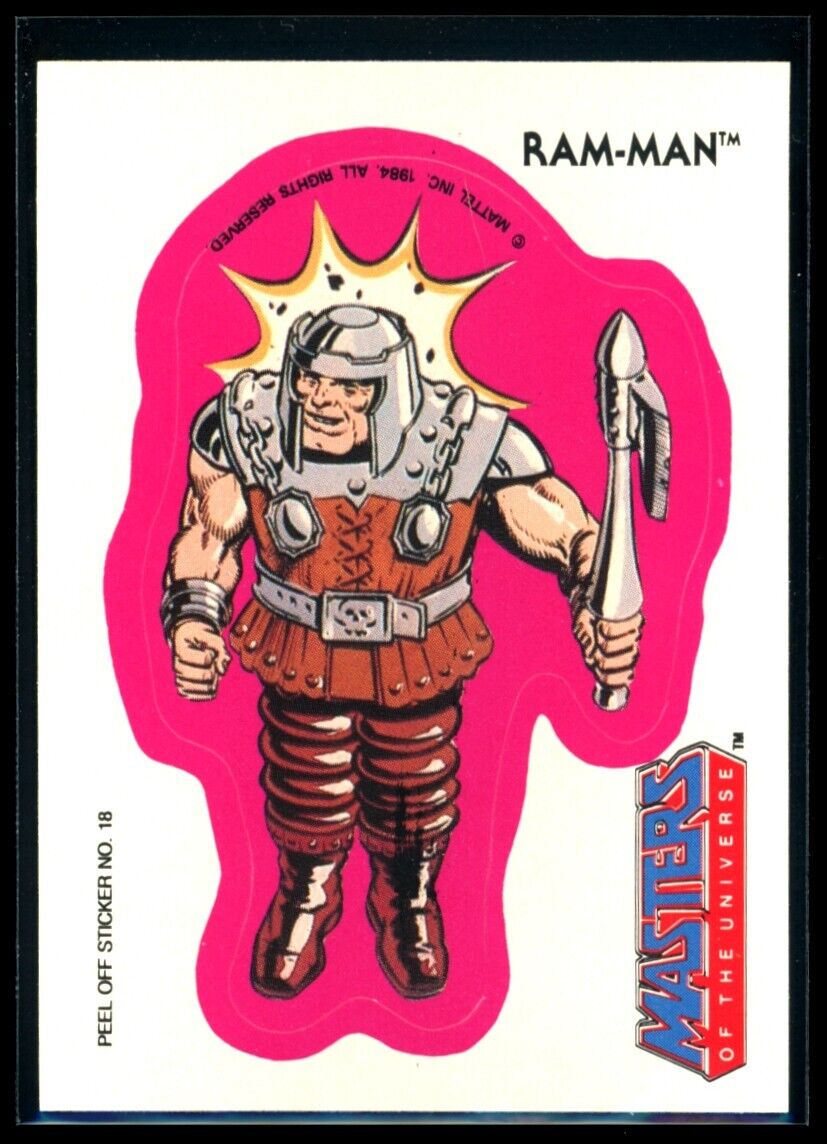 RAM-MAN 1984 Masters of the Universe Sticker #18 NM C1