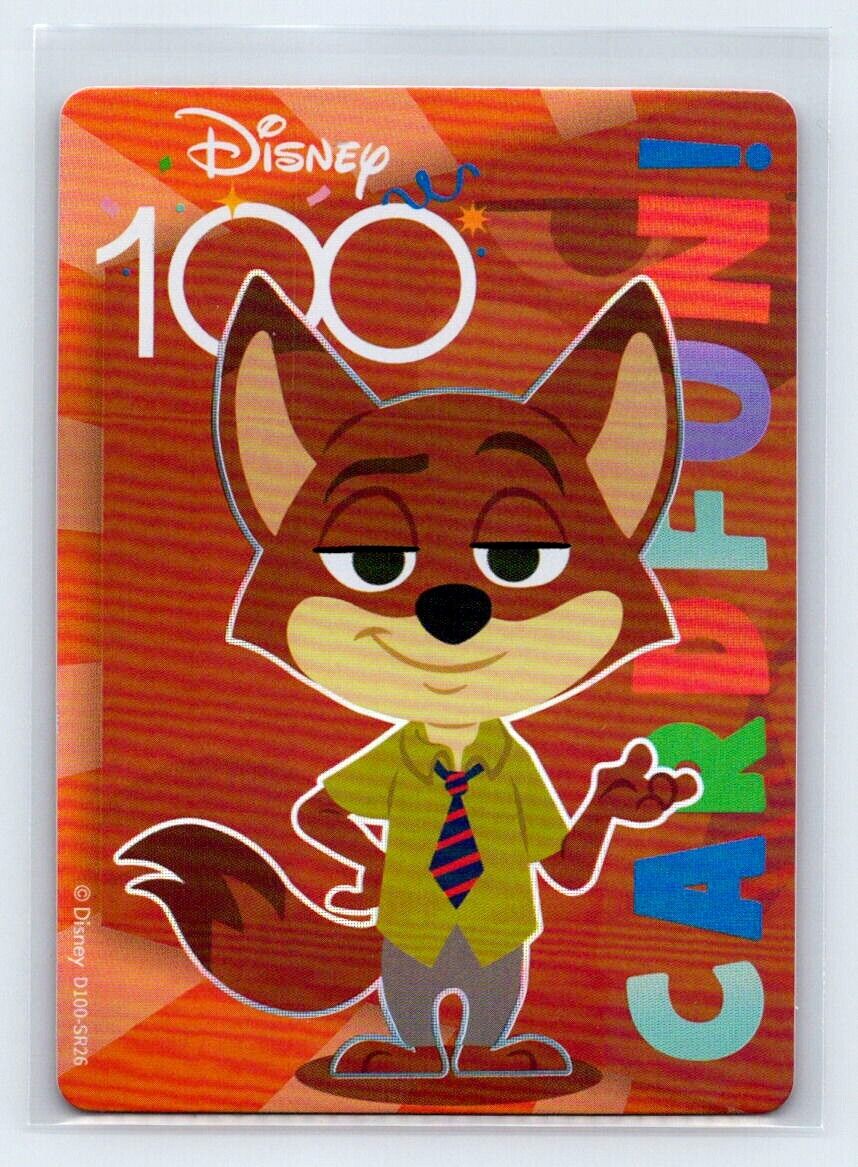 NICK WILDE Zootopia 2023 Disney 100 Joyful Card Fun #D100-SR26 C1