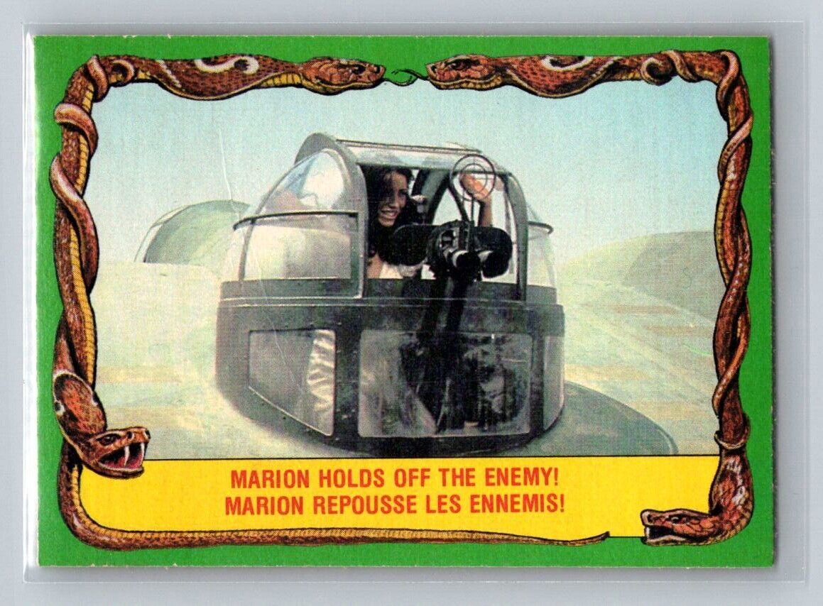 MARION HOLDS OFF THE ENEMY! 1981 O-Pee-Chee Raiders of the Lost Ark #64 C2