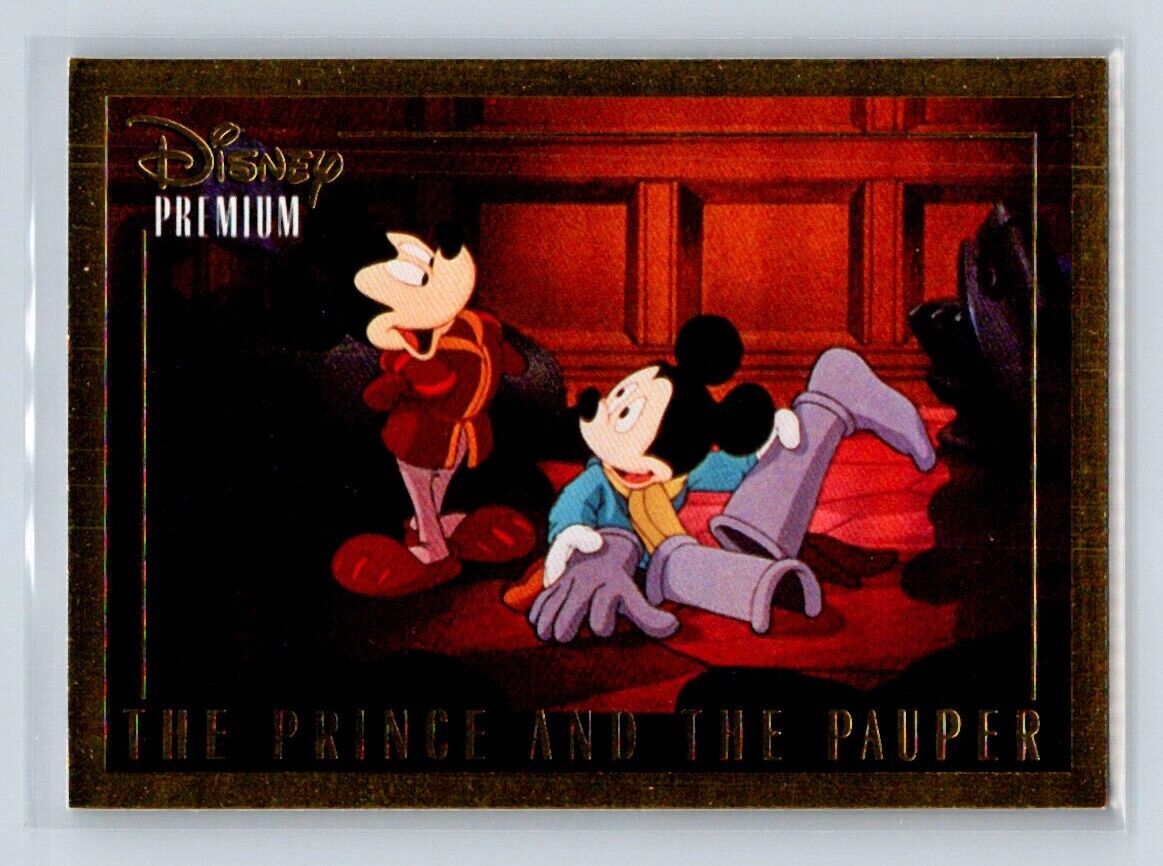 THE PRINCE AND THE PAUPER Mickey Mouse 1995 Skybox Disney Premium #65 C2