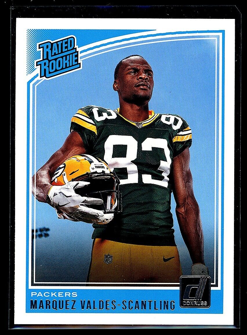 MARQUEZ VALDES-SCANTLING 2018 Panini Donruss RC Rated Rookie #336 C1