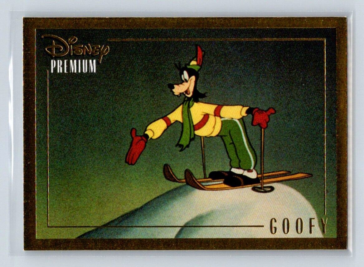 THE ART OF SKIING Goofy 1995 Skybox Disney Premium #33 C2