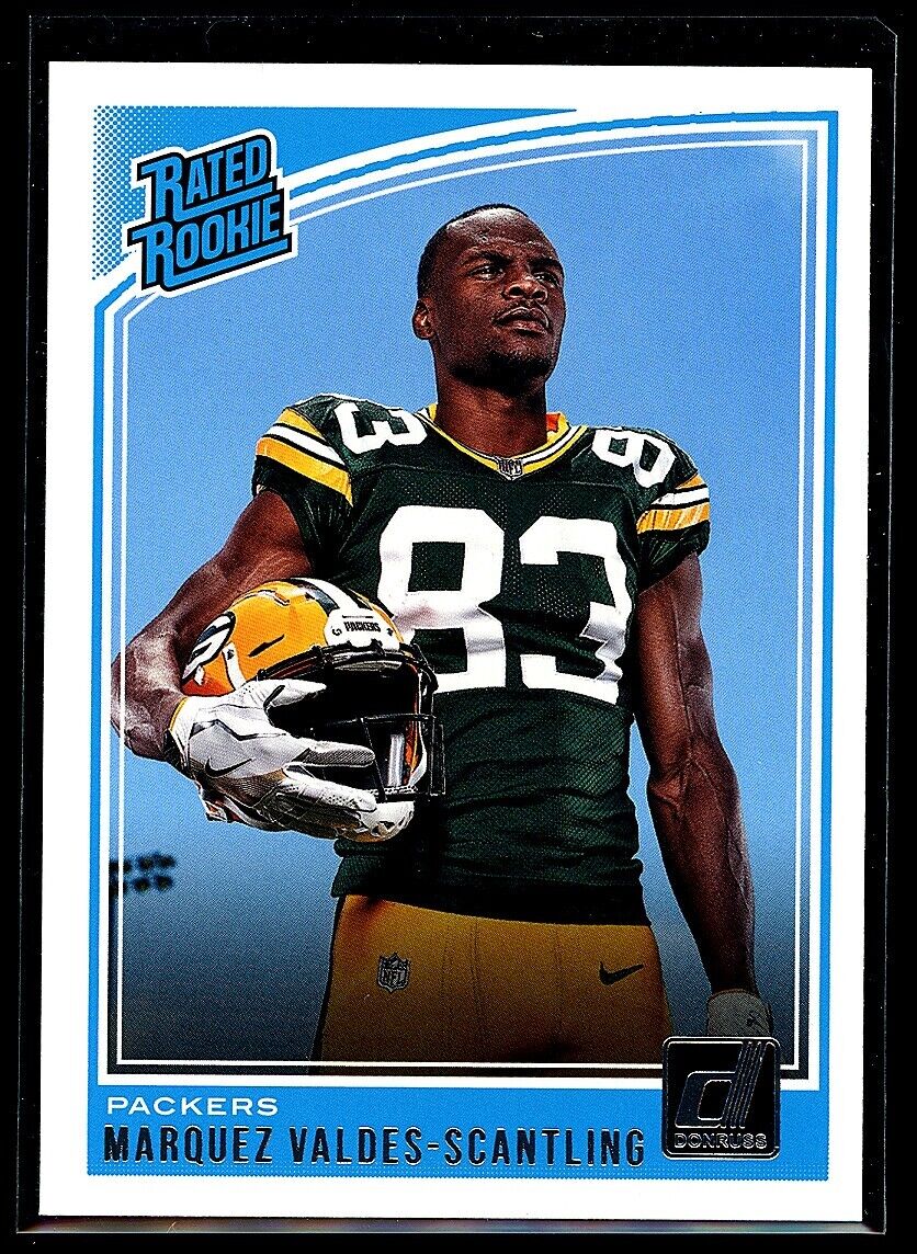 MARQUEZ VALDES-SCANTLING 2018 Panini Donruss RC Rated Rookie #336 C2