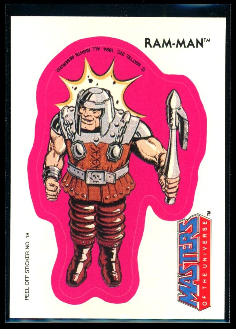 RAM-MAN 1984 Masters of the Universe Sticker #18 NM C4