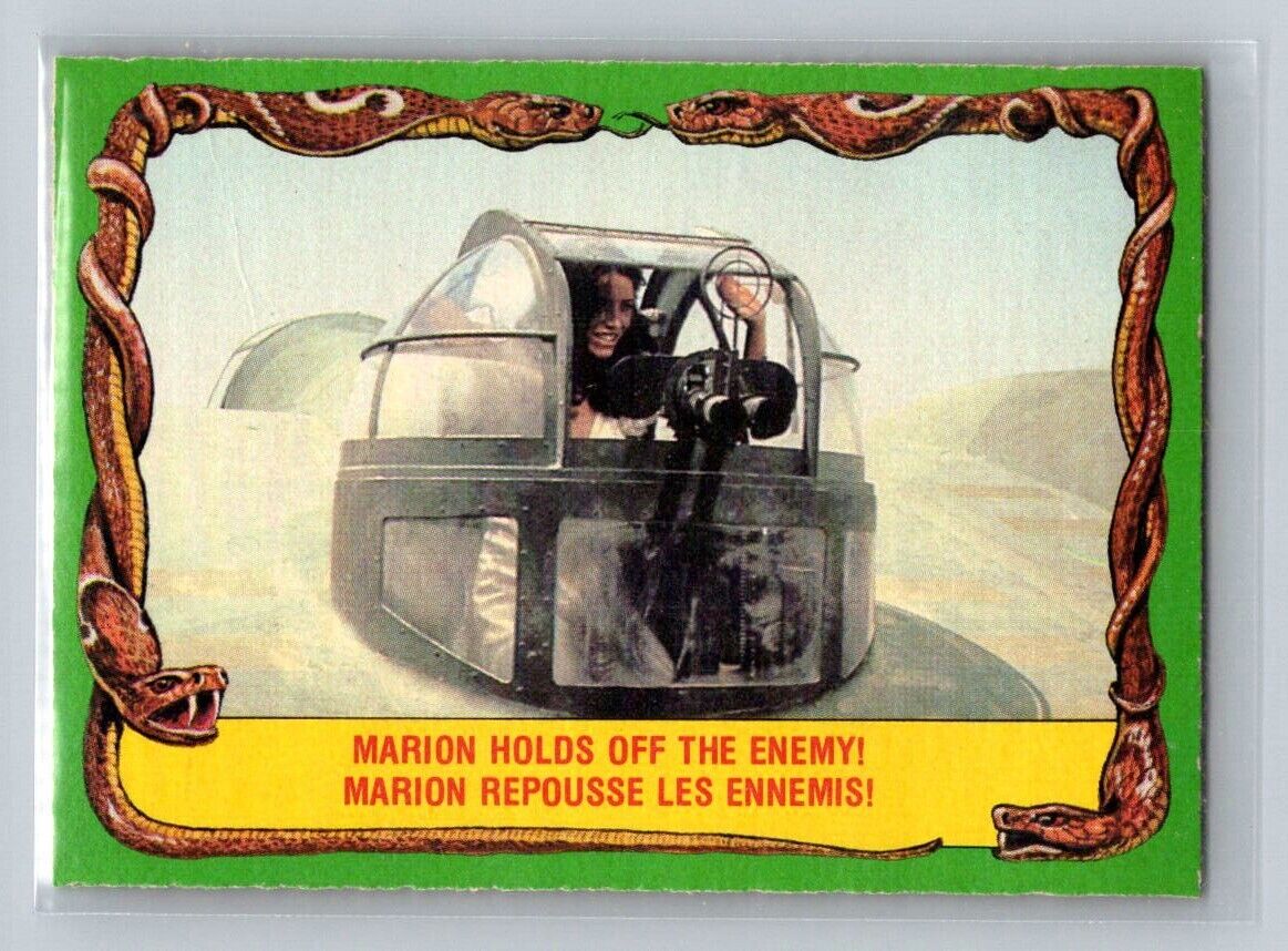 MARION HOLDS OFF THE ENEMY! 1981 O-Pee-Chee Raiders of the Lost Ark #64 C1