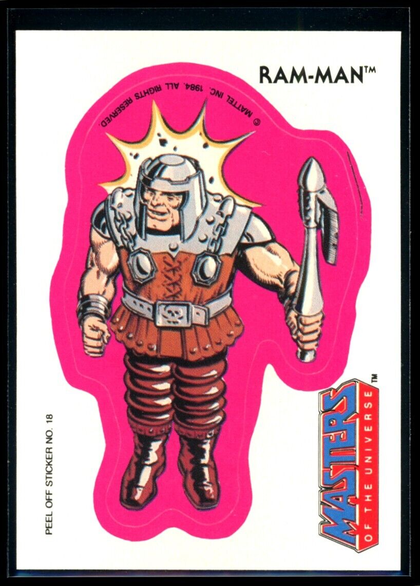 RAM-MAN 1984 Masters of the Universe Sticker #18 NM C2