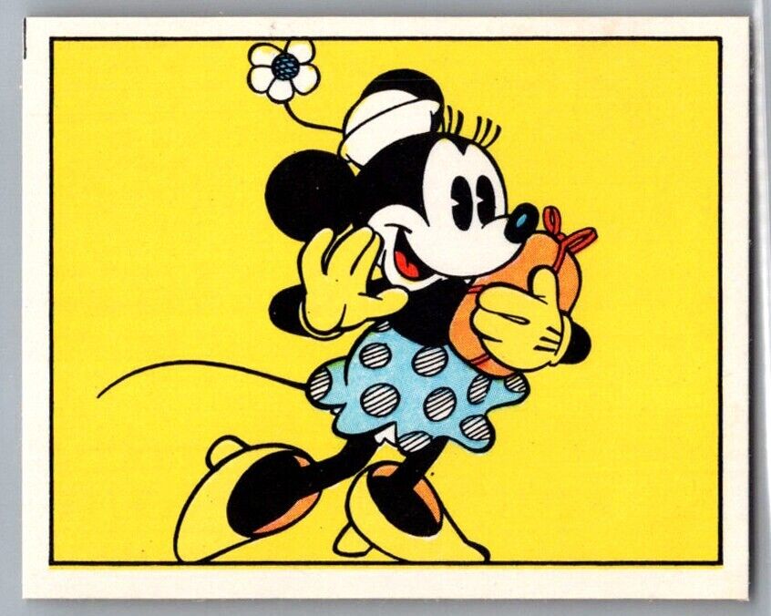 MINNIE MOUSE 1978 Disney Mickey Story Panini Sticker #126 C3