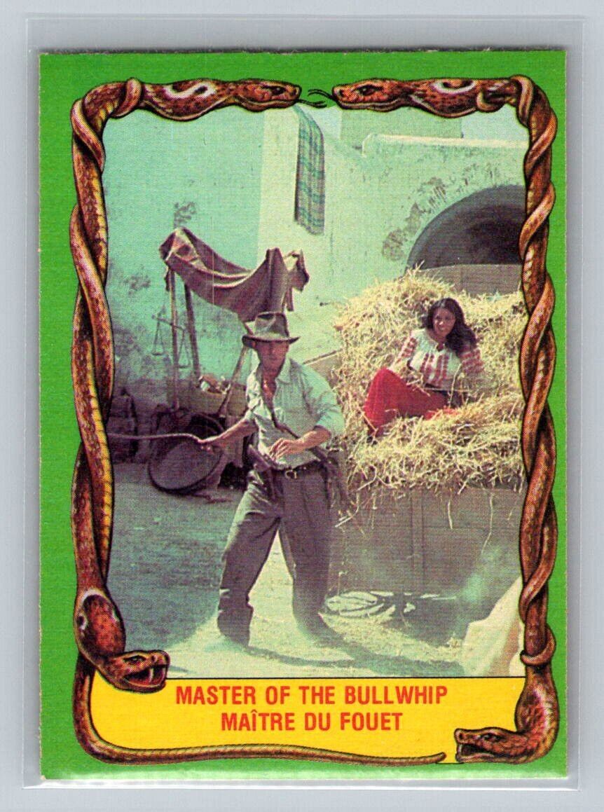 MASTER OF THE BULLWHIP 1981 O-Pee-Chee Raiders of the Lost Ark #37 C1