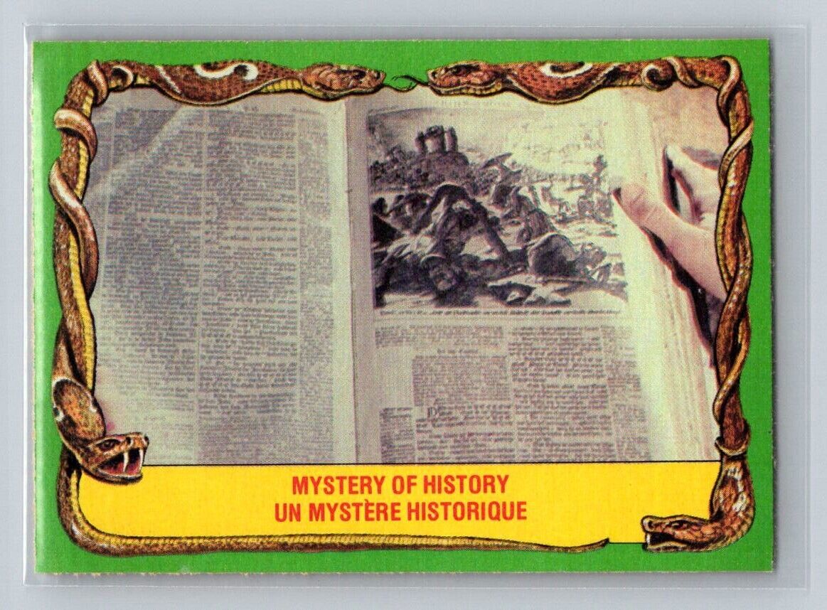 MYSTERY OF HISTORY 1981 O-Pee-Chee Raiders of the Lost Ark #19 C1