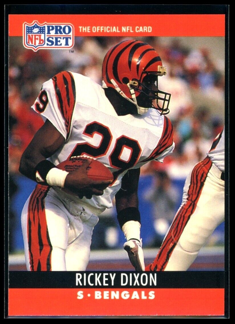 RICKEY DIXON 1990 Pro Set #63 ERROR missing biography C2