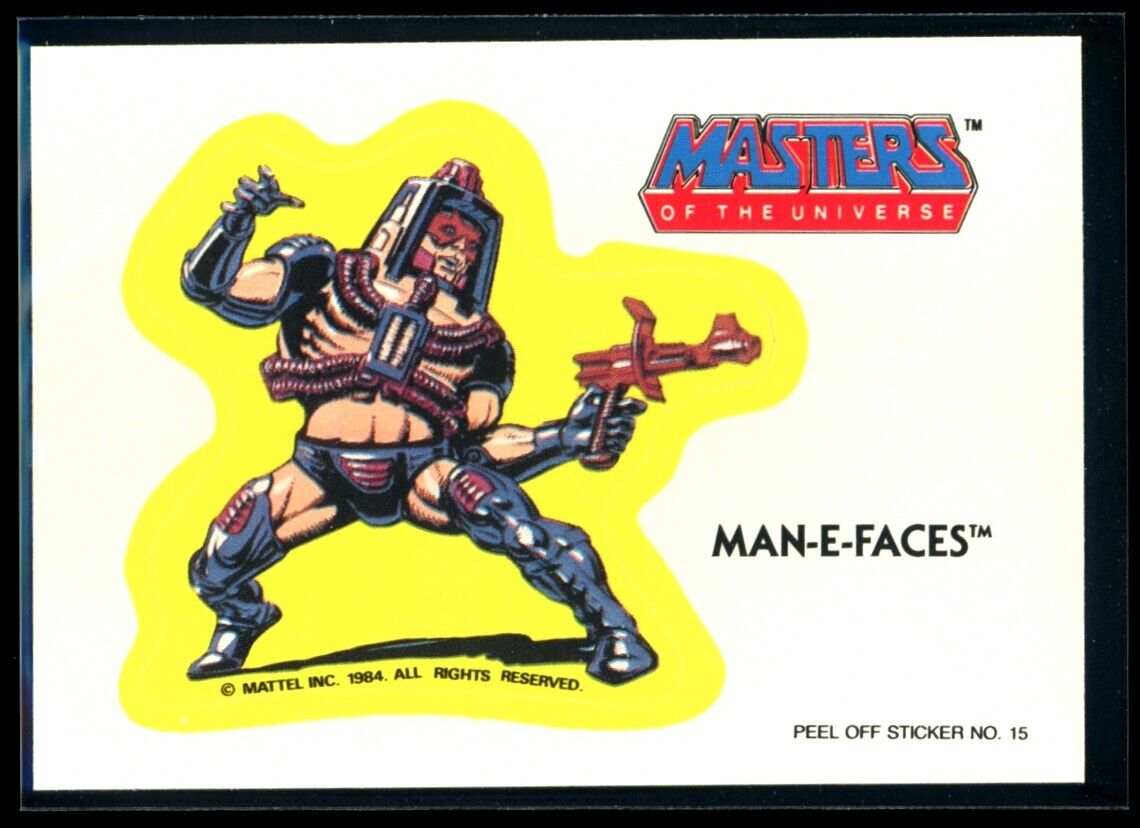 MAN-E-FACES 1984 Masters of the Universe Sticker #15 NM C1