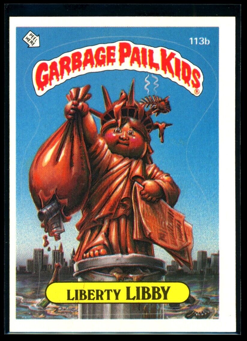 LIBERTY LIBBY 1986 Garbage Pail Kids Series 3 #113b Kid Brother NM C2