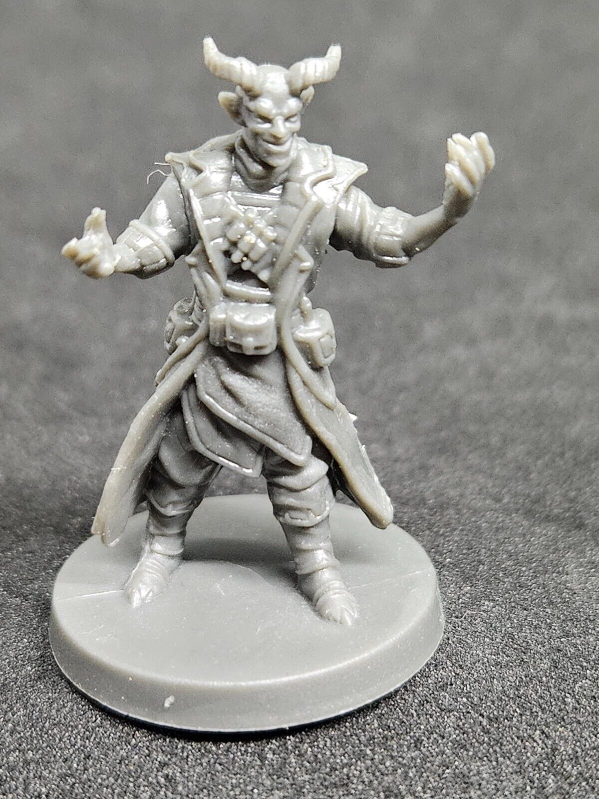 Male Demonkin Sorcerer 28mm PVC Plastic Miniature