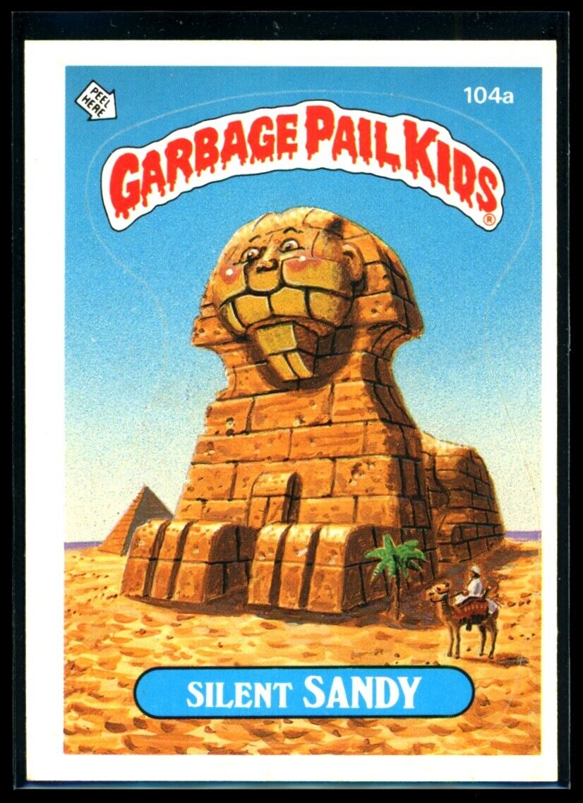 SILENT SANDY 1986 Garbage Pail Kids Series 3 #104a NM C1