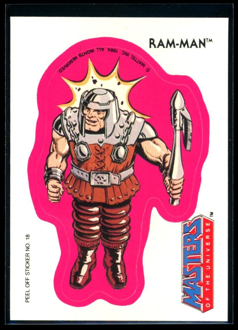 RAM-MAN 1984 Masters of the Universe Sticker #18 NM C3