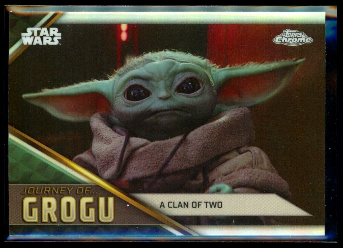 A CLAN OF TWO 2023 Star Wars Topps Chrome Journey of Grogu #JG-8 C3 Star Wars Base - Hobby Gems