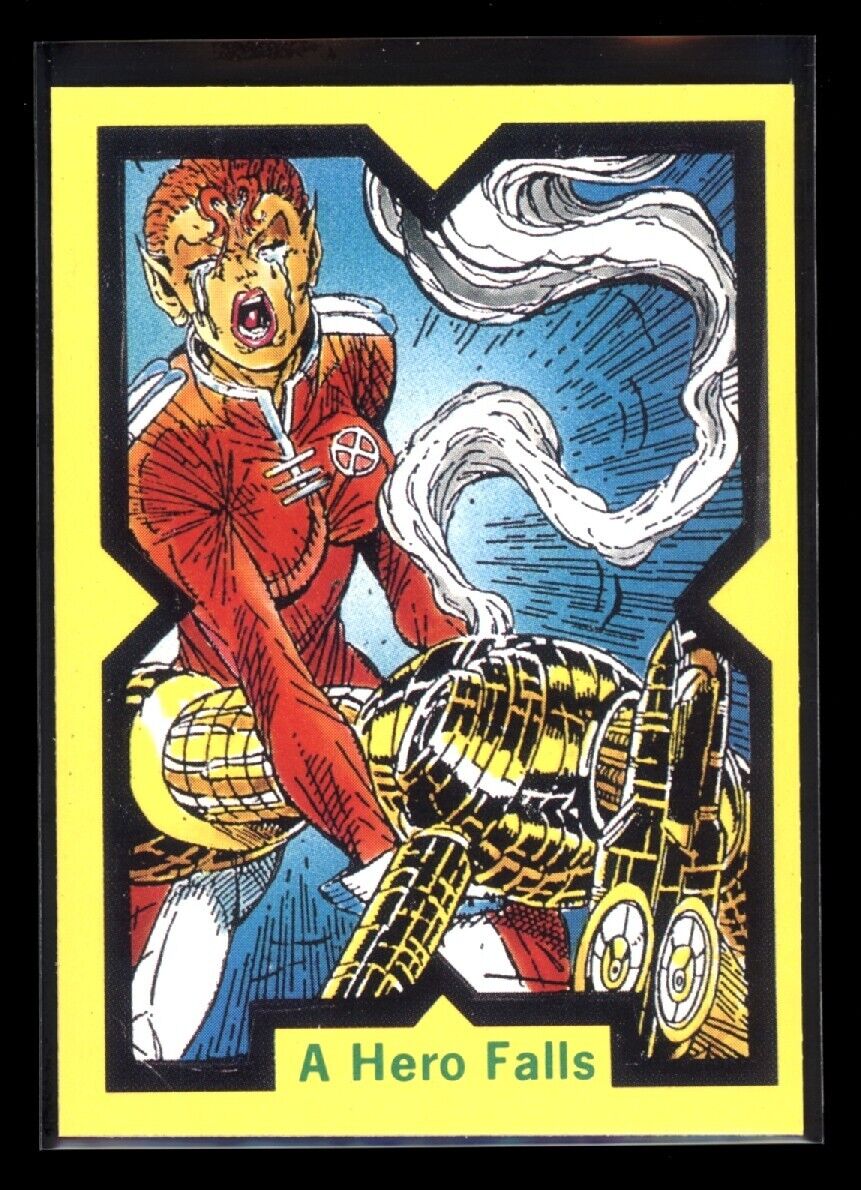 A HERO FALLS 1991 Comic Images Marvel X-Force #42 *Quantity Marvel Base - Hobby Gems